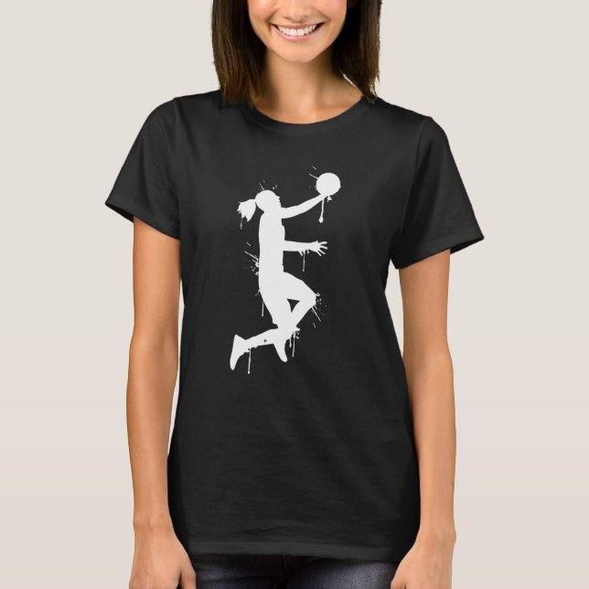 dunking basketball player team basketball player T-Shirt (Vorderseite)