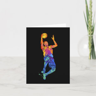 Dunking Basketball Spieler Basketball Grafik Karte
