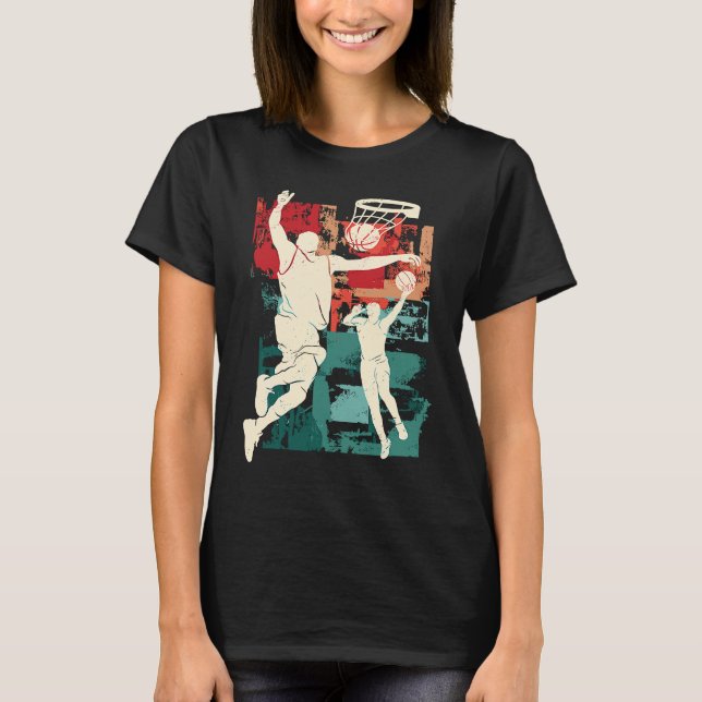 Dunking Basketball T-Shirt (Vorderseite)