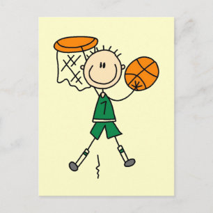 Dunking-Boys-Basketball-T-Shirts und Geschenke Postkarte