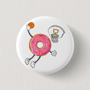Dunking Donut Hole Food Champ Button