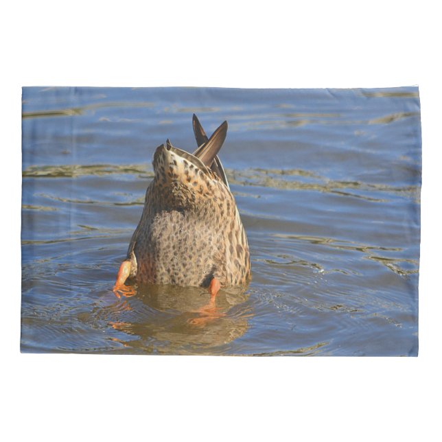 Dunking Duck Kissenbezug (Rückseite)
