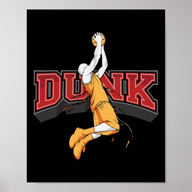 Dunking Dunk Bysketbyll Poster (Vorne)