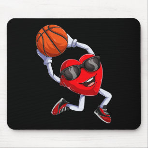 Dunking Heart Sketll-Shirt Mousepad
