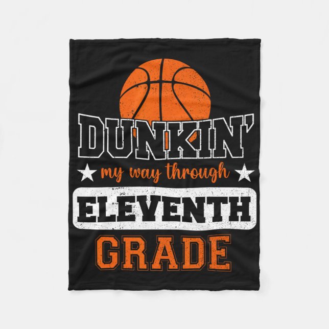 Dunking Mein Weg durch die 11. Klasse Bysketbyll B Fleecedecke (Vorderseite)