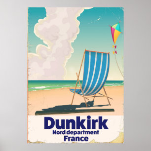 Dunkirk Beach Reiseplakat Poster