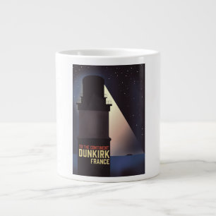 Dunkirk Lighthouse Reiseplakat. Jumbo-Tasse
