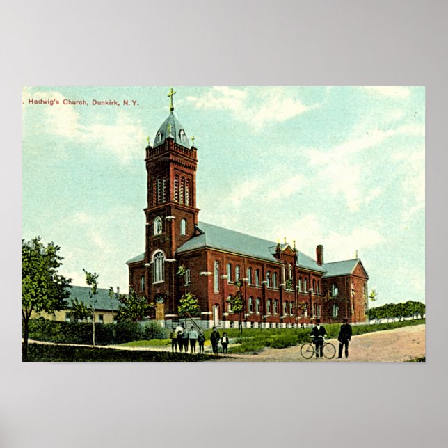 Dunkirk New York St Hedwigs 1909 Poster (Vorne)