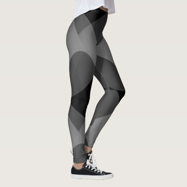 Dunkle abstrakte Leggings (Rechts)