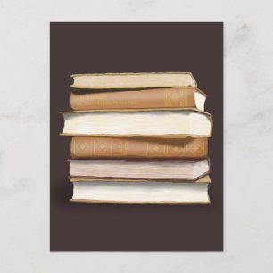 Dunkle Akademie Antike Bücher Postkarte