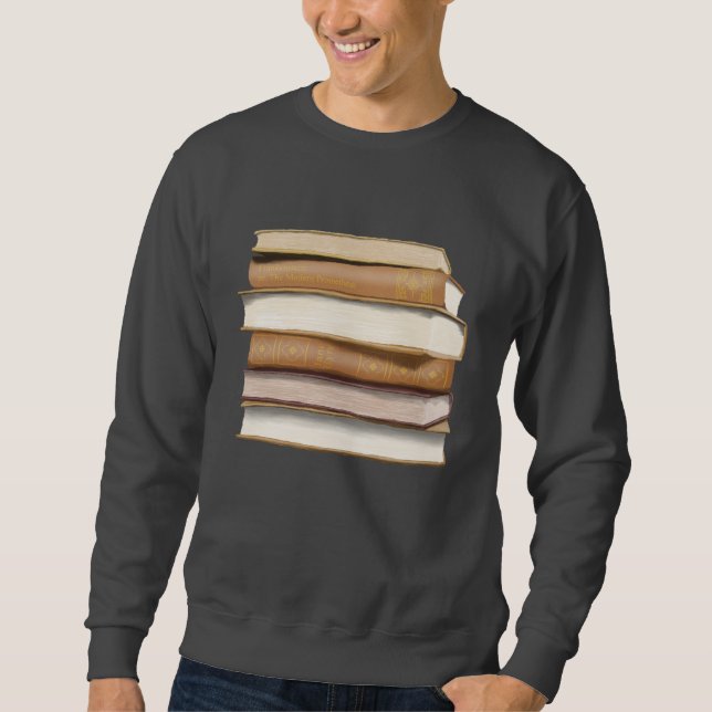 Dunkle Akademie Antike Bücher Sweatshirt (Vorderseite)