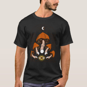 Dunkle Akademie-Ästhetik Mystische Pilze Mond Taro T-Shirt