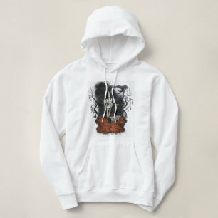Dunkle Akademie-Gotik-Crop-Hoodie Edle Skelett Hoodie