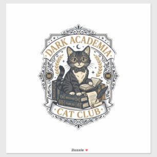 Dunkle Akademie-Katze Vater-Geschenkidee - Dunkle  Aufkleber