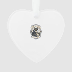 Dunkle Akademie-Katze Vater-Geschenkidee - Dunkle  Ornament