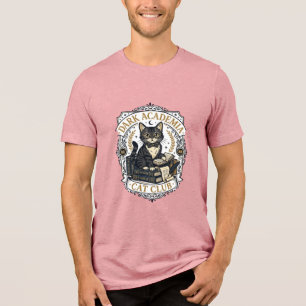 Dunkle Akademie-Katze Vater Geschenkidee - Dunkle  Tri-Blend Shirt