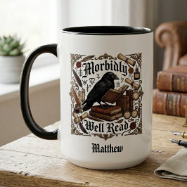 Dunkle Akademie Rabe Gothic Name Tasse