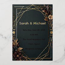Dunkle Akademische Boho-Hochzeit