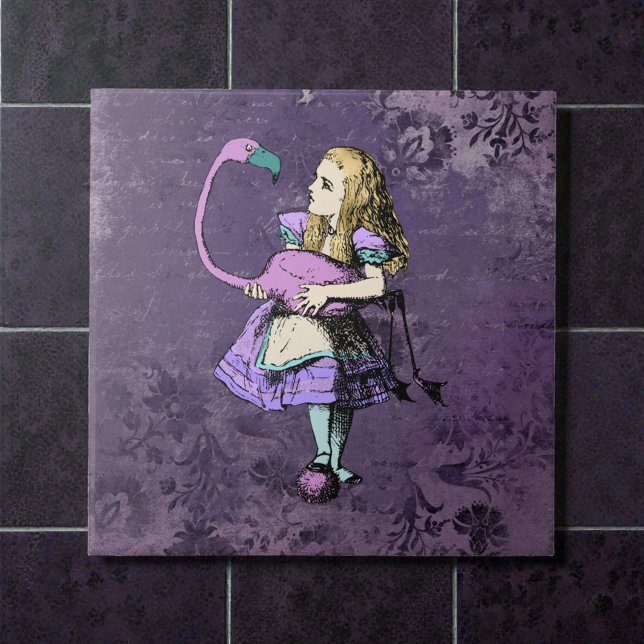 Dunkle Alice Rustikal Tiefes Violett Fliese (Von Creator hochgeladen)
