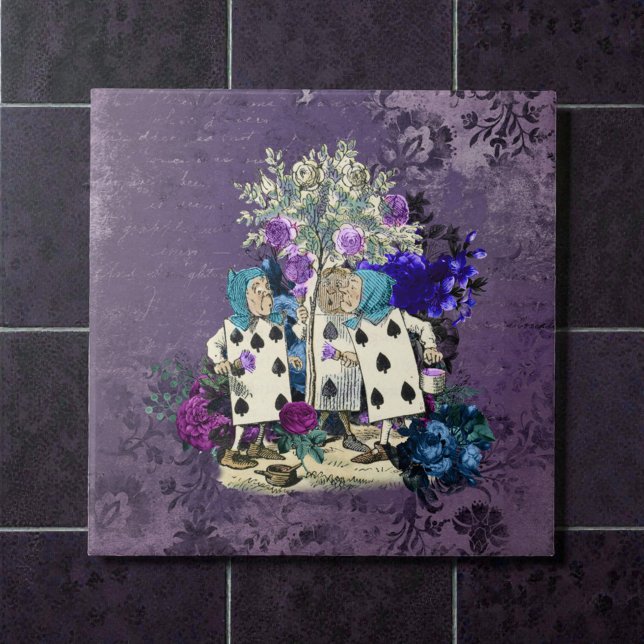 Dunkle Alice Rustikal Tiefes Violett Fliese (Von Creator hochgeladen)