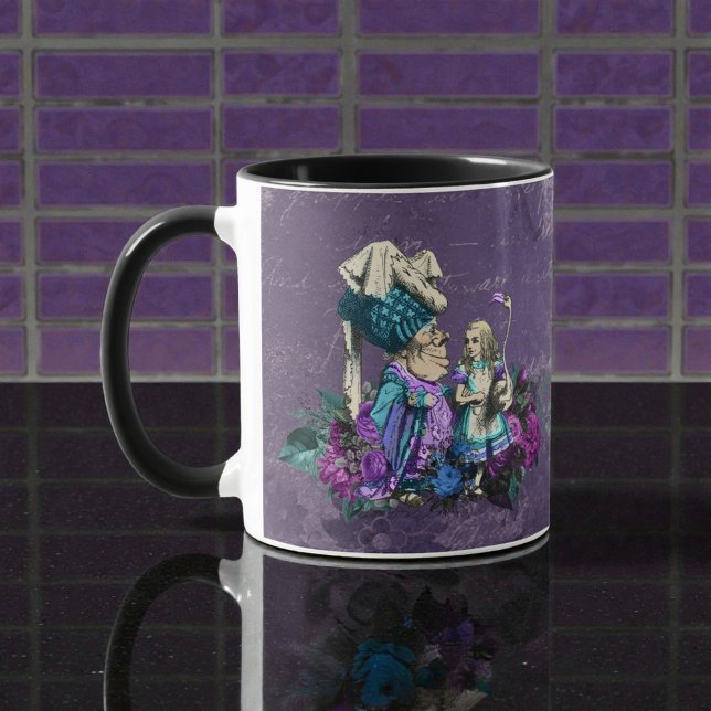 Dunkle Alice Rustikal Tiefes Violett Tasse (Von Creator hochgeladen)