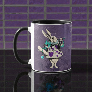 Dunkle Alice Rustikal Tiefes Violett Tasse