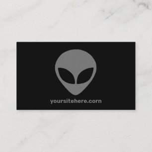 Dunkle Alien QR Code Business Card Visitenkarte