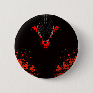 Dunkle Anime-Fantasy-Krähe-und-Dämon-Kunst Button