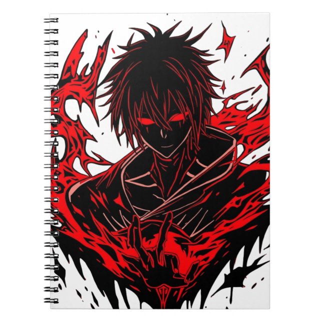 Dunkle Anime Notizblock (Vorderseite)