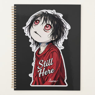 Dunkle Anime "Still Here" Ästhetik Gothic Illustra Planer