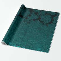 Dunkle Aquamarine Elegante Sukkulente Muster Decou