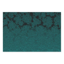 Dunkle Aquamarine Elegante Sukkulente Muster Decou