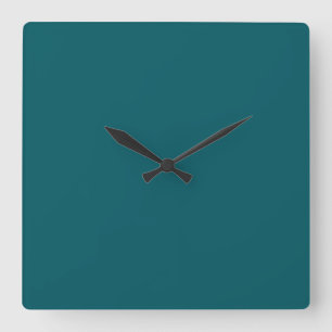 Dunkle Aquamarine grüne Uhr