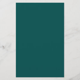 Dunkle Aquamarine Solid-Farbe Briefpapier