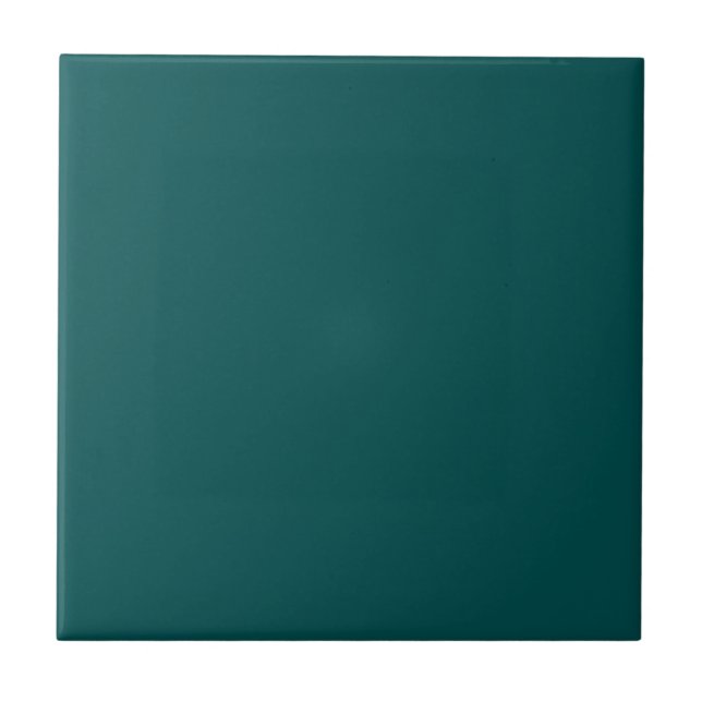Dunkle Aquamarine Solid-Farbe Fliese (Vorderseite)