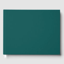Dunkle Aquamarine Solid-Farbe Gästebuch