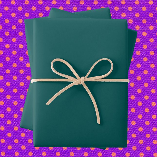 Dunkle Aquamarine Solid-Farbe Geschenkpapier Set (Von Creator hochgeladen)