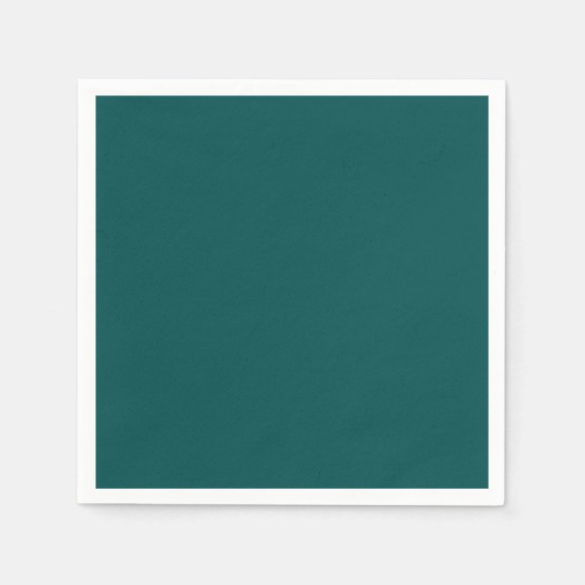 Dunkle Aquamarine Solid-Farbe Serviette (Vorderseite)