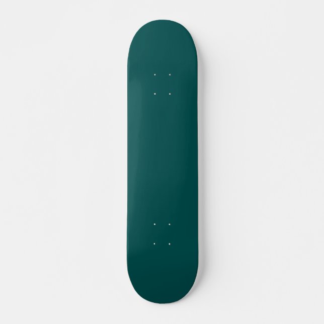 Dunkle Aquamarine Solid-Farbe Skateboard (Vorne)