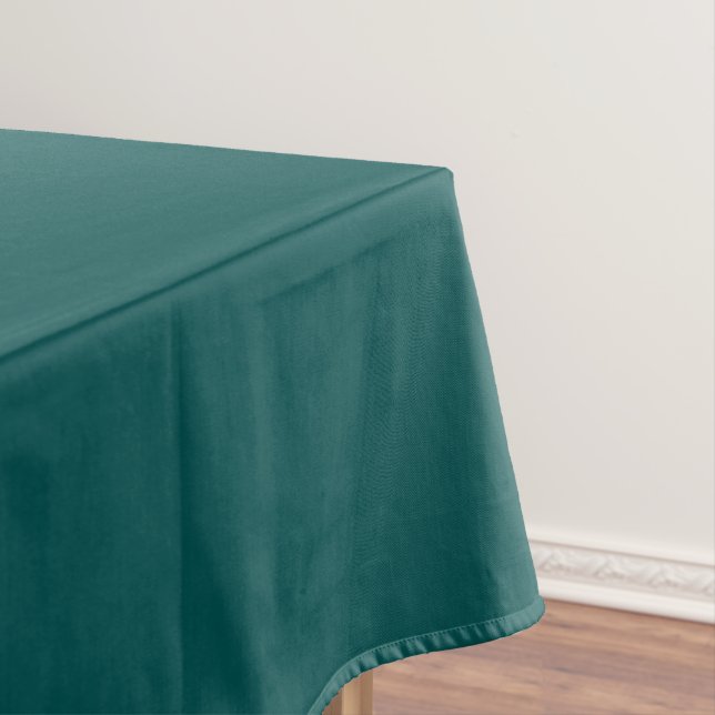 Dunkle Aquamarine Solid-Farbe Tischdecke (Beispiel)