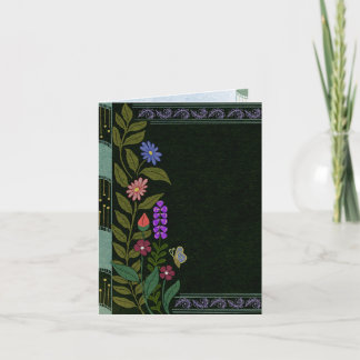 Dunkle Ästhetik Elegant Vintage botanische Flora Einladung