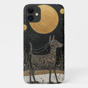 Dunkle Ästhetik Hund Silhouette Fantasy Hunde Lieb Case-Mate iPhone Hülle