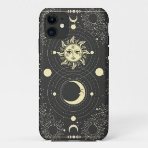 Dunkle ästhetische Tarot Sun Moon Wolken Case-Mate iPhone Hülle