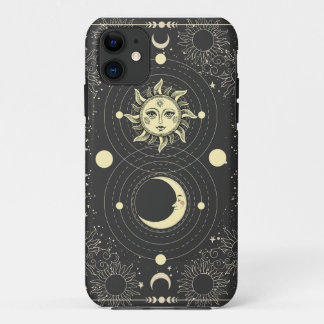 Dunkle ästhetische Tarot Sun Moon Wolken Case-Mate iPhone Hülle