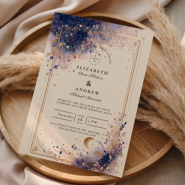 Dunkle Astrologie-Hochzeit Einladung (Von Creator hochgeladen)