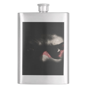 Dunkle Augen Flachmann