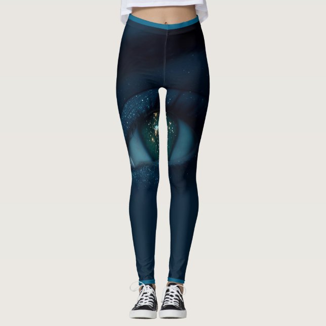 Dunkle Augen Leggings (Vorderseite)