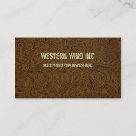 Dunkle bearbeitete lederne Visitenkarte Browns