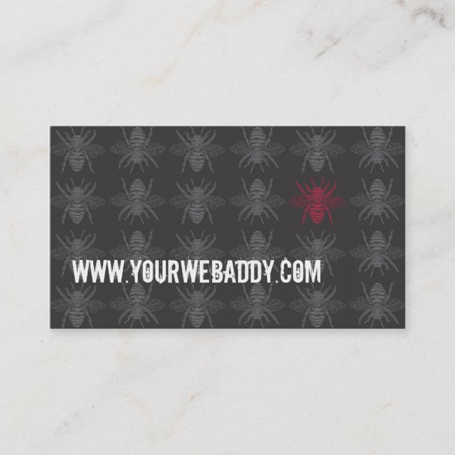 Dunkle Bienen Bizcard Visitenkarte (Vorderseite)