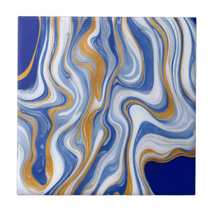 Dunkle blaue Marmorplatte Fliese